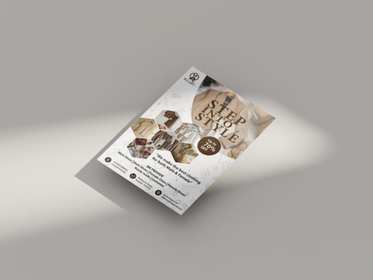 Free A4 Flyer Mockup 3 768x576