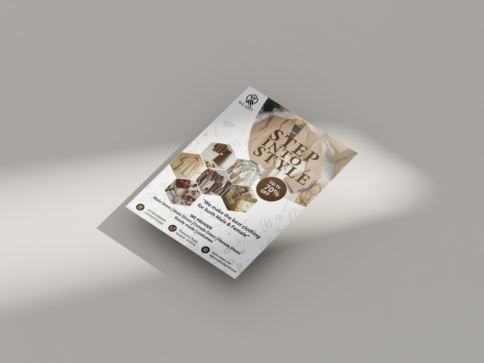 Free A4 Flyer Mockup 3 Scaled